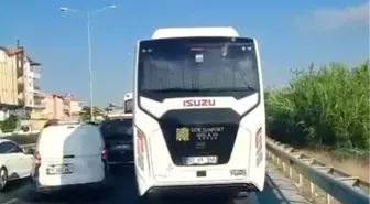 Manavgat'ta Emniyet Şeridi Sorunu: Ambulans Zor Anlar Yaşadı