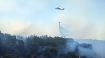 Muğla'da Orman Yangınına Hava Müdahalesi