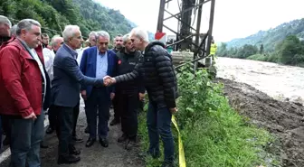 Bakan Uraloğlu Rize'deki Selin Ardından İncelemelerde Bulundu