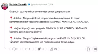 Orman Yangınları Kontrol Altında