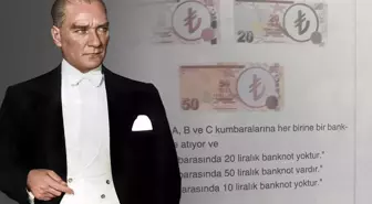 Bir yayınevi, sorularına koyduğu banknotlardaki Atatürk resmini sansürledi