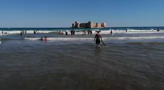 Kızkalesi'nde Eylül Ayında Turist Yoğunluğu