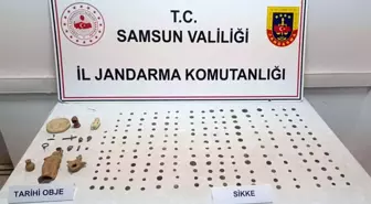 Samsun'da Kaçak Tarihi Eser Operasyonu: 201 Sikke ve 17 Obje Ele Geçirildi
