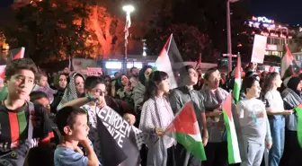 Üsküdar'da Filistin'e Destek Nöbeti Başlatıldı