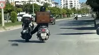 Elazığ'da Tehlikeli Motosiklet Yardımlaşması Şaşırttı