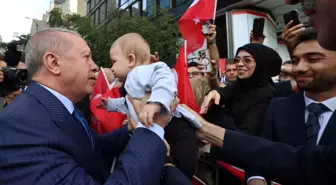 Cumhurbaşkanı Erdoğan'a Türkevi'nde coşkulu karşılama