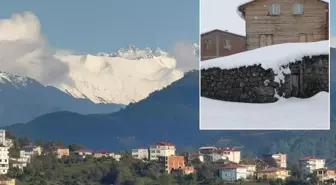 Kaçkar Dağları Eylül'ün ortasında beyaza büründü