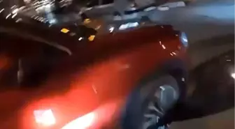Bursa'da Motosiklet Kazası Kask Kamerasında