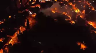 Kocaeli'nde Ormanlık Alanda Baraka Yangını