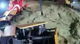Rize'yi vuran sel kamerada