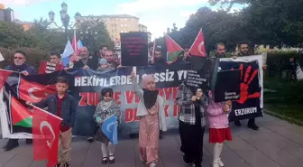 Erzurum'da Sağlık Çalışanlarından Gazze İçin Sessiz Yürüyüş