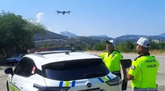 Isparta'da Dron Destekli Trafik Denetimi Yapıldı