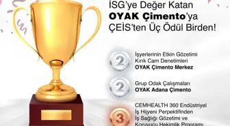 OYAK Çimento, İş Sağlığı ve Güvenliği Ödüllerinde Üç Kategoride Kazandı