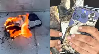 Uğruna geceden sıraya girilen telefon vatandaşın cebinde alev alev yandı