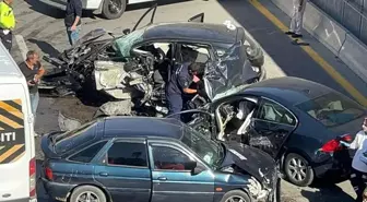 Ankara'da zincirleme trafik kazası: 4 yaralı