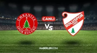 Boluspor - Ümraniyespor maçı canlı şifresiz kesintisiz izle! (MAÇ LİNKİ)