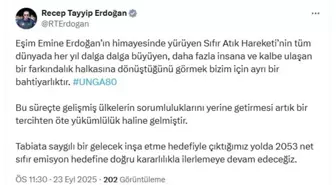 Cumhurbaşkanı Erdoğan'dan Sıfır Atık Hareketi'ne Vurgu