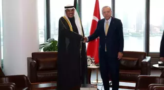 Cumhurbaşkanı Erdoğan, Kuveyt Veliaht Prens Sabah Halid es-Sabah'ı kabul etti