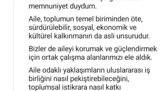 Emine Erdoğan'dan 'Birlikte Daha İyiye: Aileden Başlayan Küresel Dayanışma' etkinliğine ilişkin paylaşım