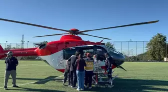 Solunum Sıkıntısı Çeken Bebek, Ambulans Helikopterle Sevk Edildi