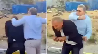 Sokak ortasında gazeteciye dayak