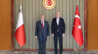 TBMM Başkanı Kurtulmuş, Malta Temsilciler Meclisi Başkanı ile Görüştü