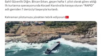 Bakan Yerlikaya'dan Üsteğmen Bircan Erkan'a Tebrik