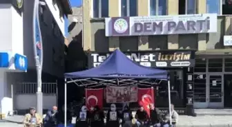 Muş'ta Ailelerin Terör Mağdurları İçin Eylemi Devam Ediyor
