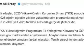 2025-2026 Eğitim Öğretim Yılı Ek Yerleştirme Tarihleri Açıklandı