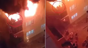 Tam bir can pazarı! 3 kişinin öldüğü yangının görüntüleri ortaya çıktı