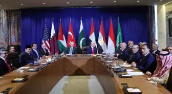 Trump, Arap ve Müslüman Liderlerle Batı Şeria Üzerine Görüşmelerde Bulundu