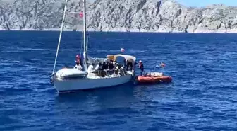Marmaris Açıklarında Düzensiz Göçmen Operasyonu