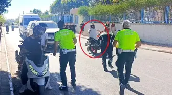 Manavgat'ta Motosiklet Denetimi: Kaçan Sürücüye İşlem Yapıldı