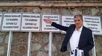 Günbalı Köyü Muhtarı, Orman Yangınlarına Karşı Güvenlik Kamerası Taktırdı