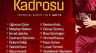 Galatasaray'ın Alanyaspor Maçı Kadrosu Belli Oldu