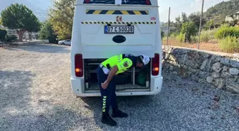 Gazipaşa'da Okul Servislerine Güvenlik Denetimi