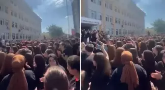 Tepki çeken atama! Okul önünde toplanan öğrenciler "Tacizci istemiyoruz" sloganı attı