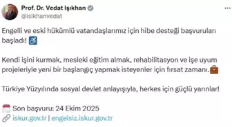 Engelli ve Eski Hükümlü Vatandaşlar İçin Hibe Desteği Başvuruları Başladı