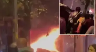 Bahçelievler korkutan anlar! Oto tamirhanede şiddetli patlama