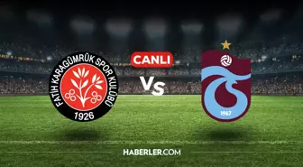 Karagümrük Trabzonspor CANLI nereden izlenir? Karagümrük Trabzonspor maçı hangi kanalda, nasıl izlenir?