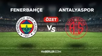 Fenerbahçe - Antalyaspor maç özeti ve golleri! (VİDEO) Fenerbahçe - Antalyaspor maçı kaç kaç bitti, golleri kim attı?