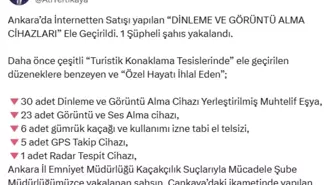 Ankara'da İnternetten Dinleme Cihazı Satan Şüpheli Yakalandı