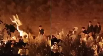 Alkol tartışması düğünü karıştırdı! Gelin ve damat yerde sürüklendi