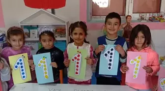 Diyadin'de Minik Öğrenciler '1' Sayısını Eğlenceli Etkinliklerle Öğrendi
