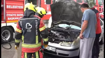 Balıkesir'de Park Halindeki Otomobilde Yangın Çıktı