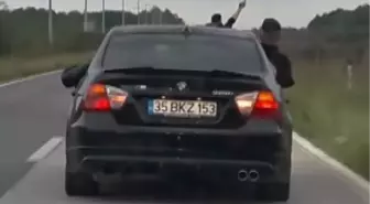 Düğün Konvoyunda Havaya Ateş Açan Şahıslar Aranıyor