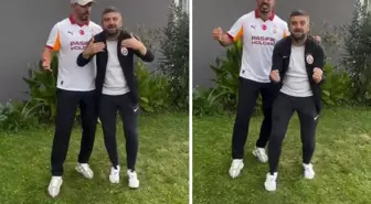 Galatasaraylı taraftarlardan yıldız futbolcuya iki dilde mesaj
