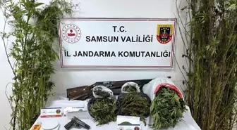 Samsun'da Uyuşturucu Operasyonu: 9 Kilo Esrar ve Silahlar Ele Geçirildi