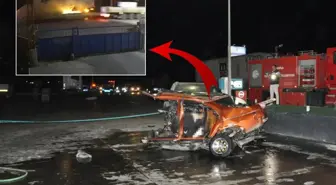 1'i çocuk 5 kişiye mezar olan korkunç kaza saniye saniye kamerada