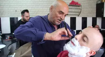 50 Yıldır Berberlik Yapan Veysel Usta'nın Azmi